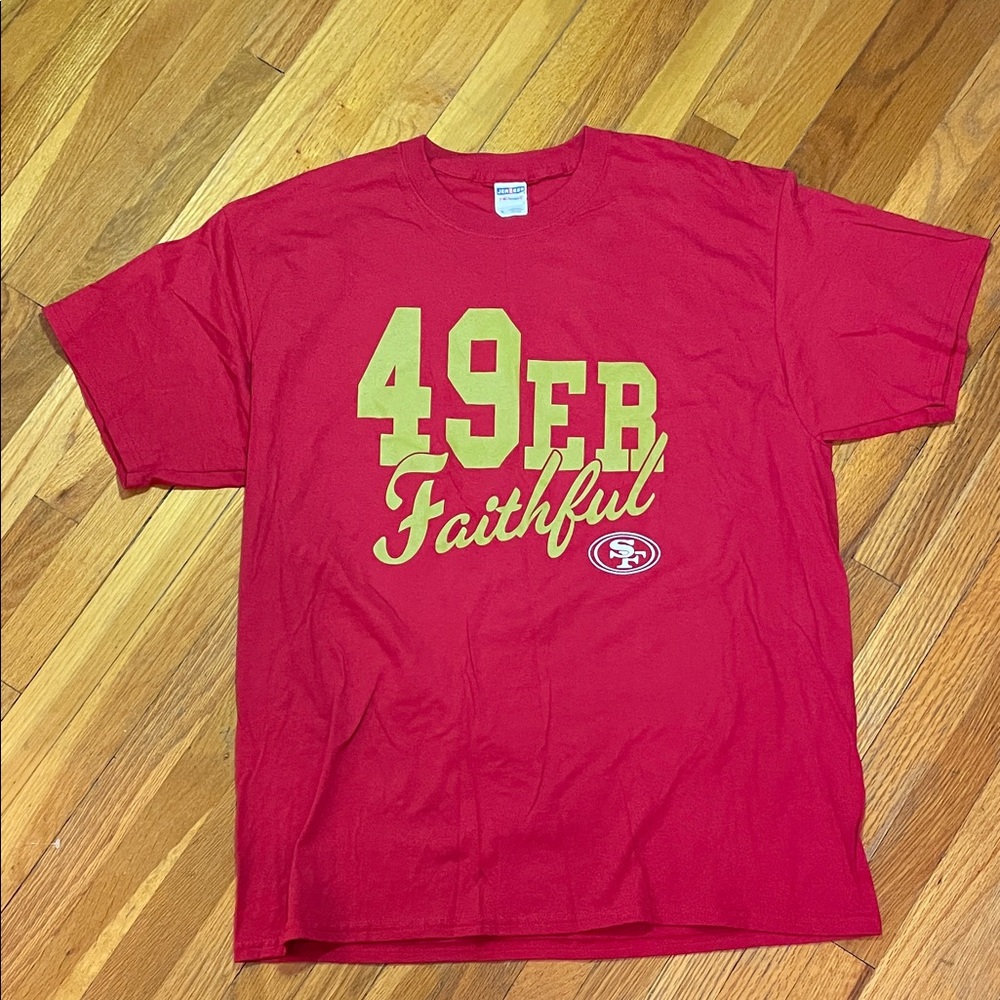 NFL SanFrancisco 49ers Sports Fan Athletic Red TShirt